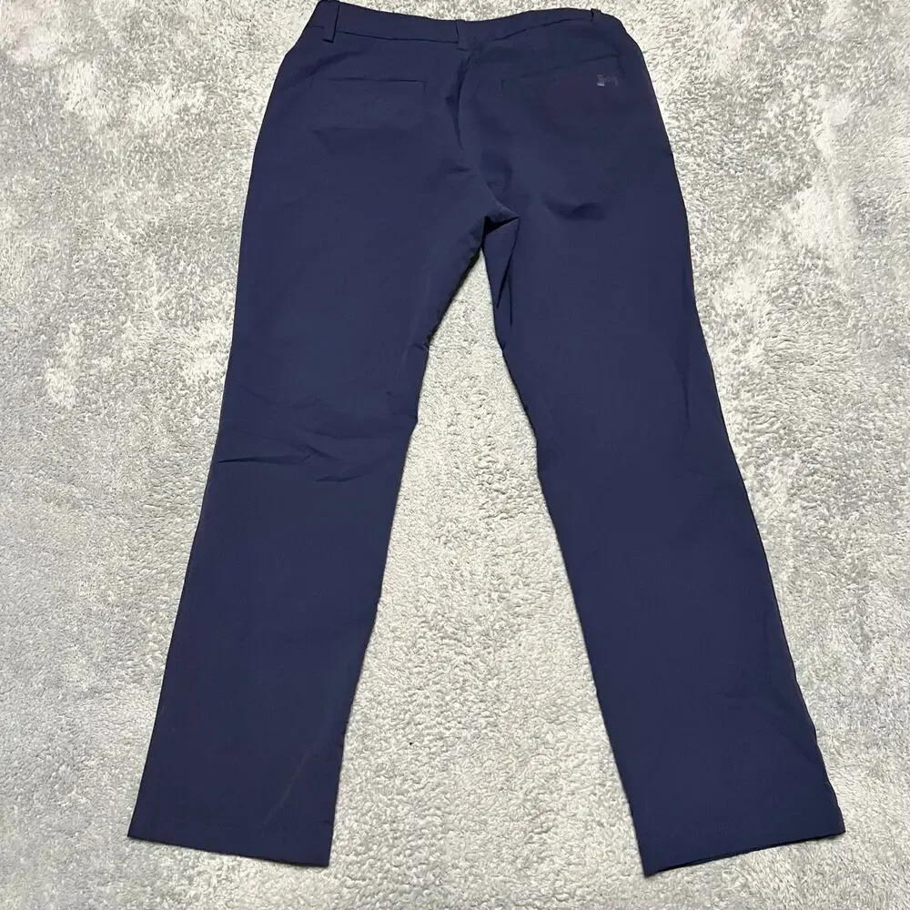 Under Armour Golf Pants Mens 34 x32 Blue Straight Fit Tech Chino 1376625